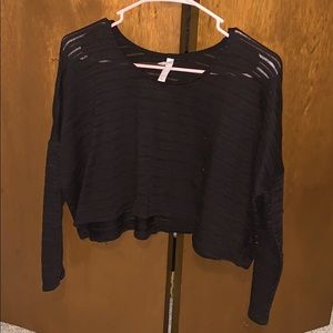 Black crop top